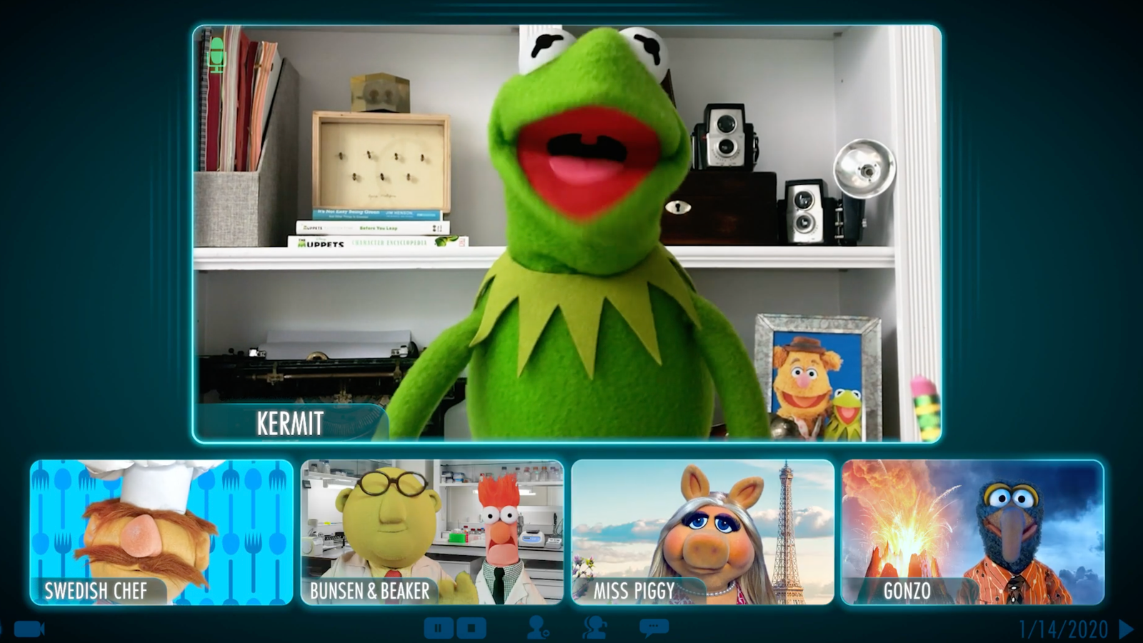 The Muppets meet up over video call to discuss new improv show
