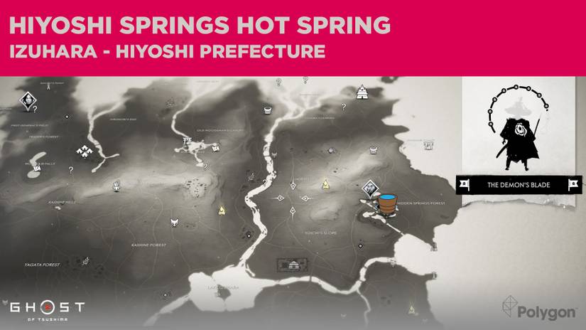 Ghost of Tsushima guide: Hot Spring locations and maps