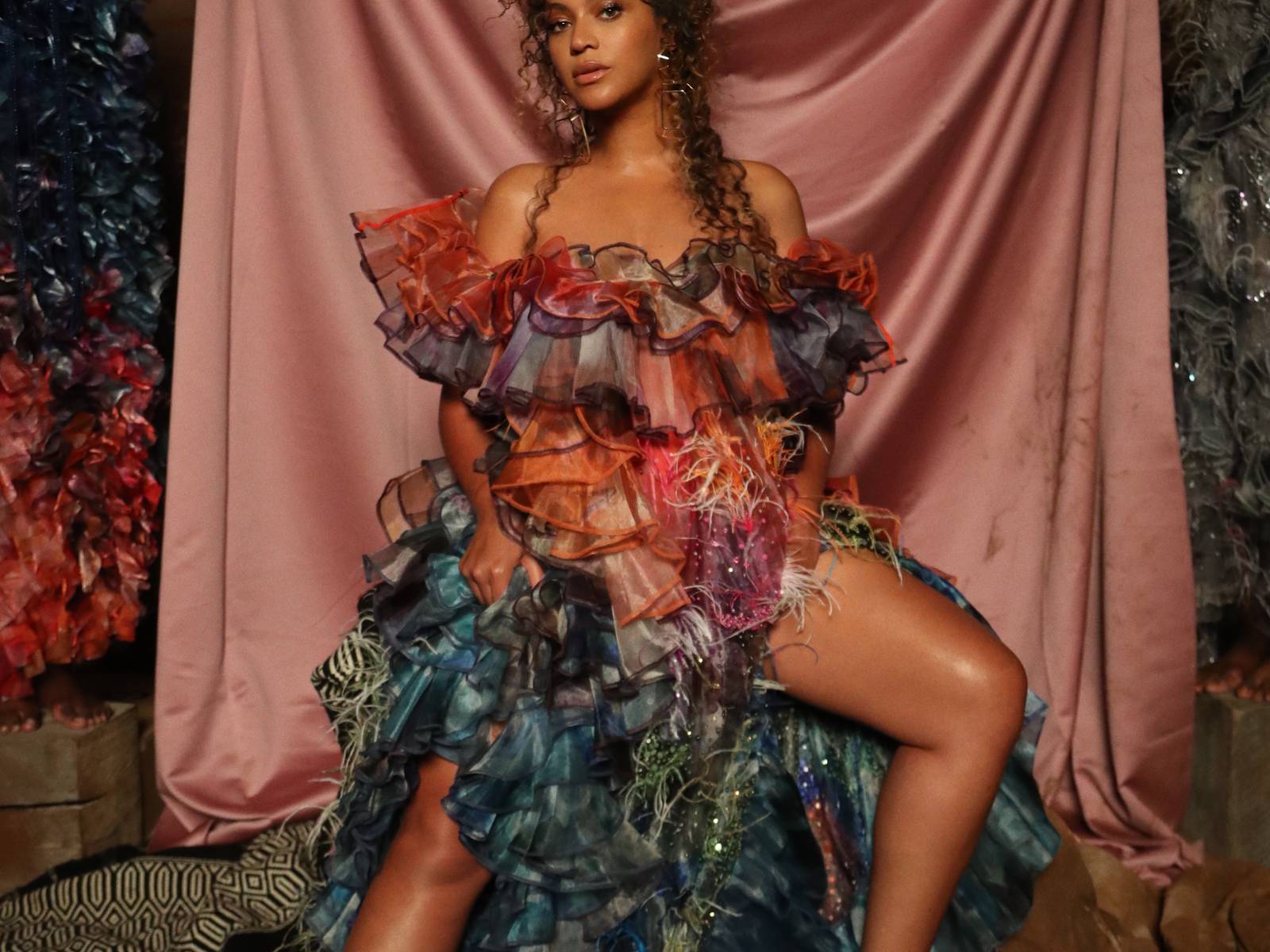 beyonce pink dress black is king review: Beyoncé's visual album has deep Afrofuture meaning Pull-On Ankle Pant with Back Pockets Victoria Justice (Black Dress) Material:100% Viscose