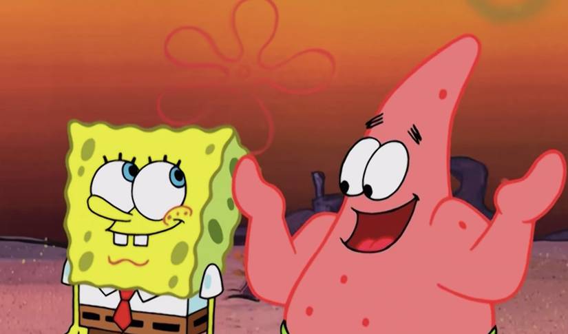Patrick Star and SpongeBob Squarepants talk