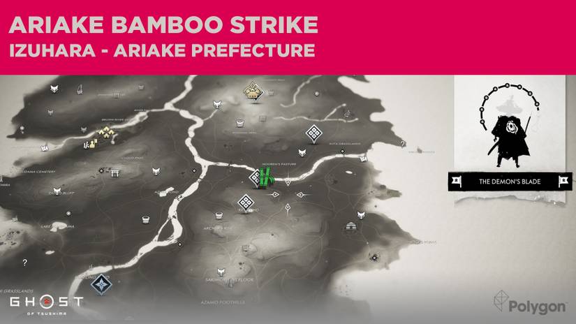Ghost of Tsushima Bamboo Strike map locations guide