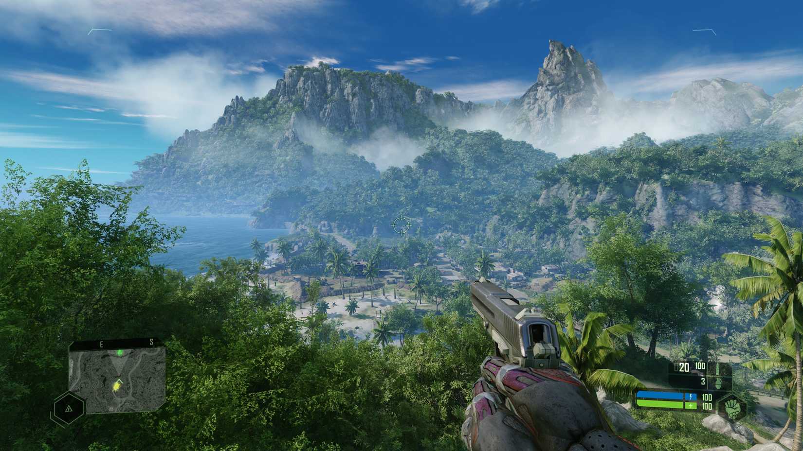 A lush jungle from Crysis Remastered