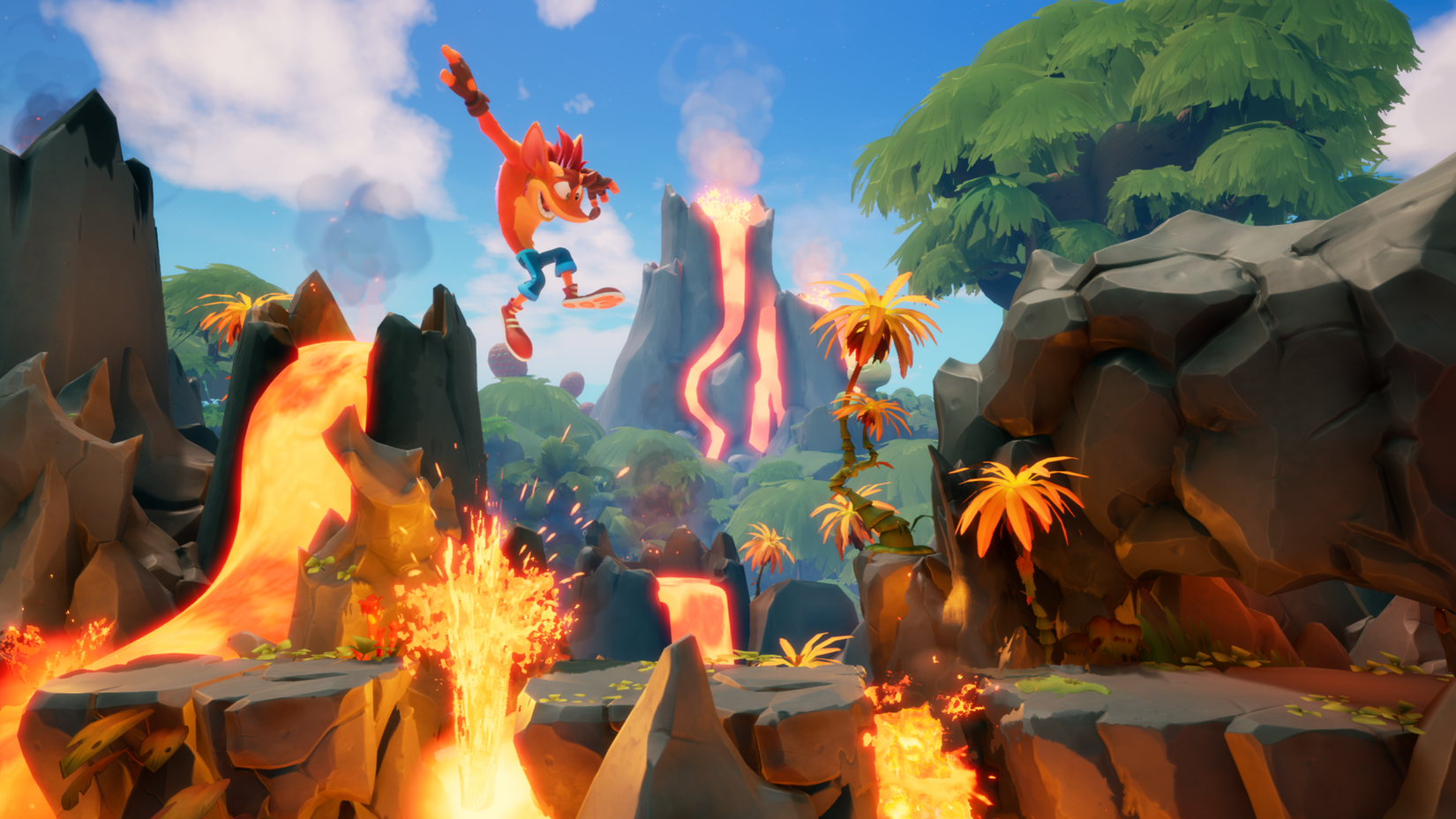  It’s About Time, Crash jumping over a pit