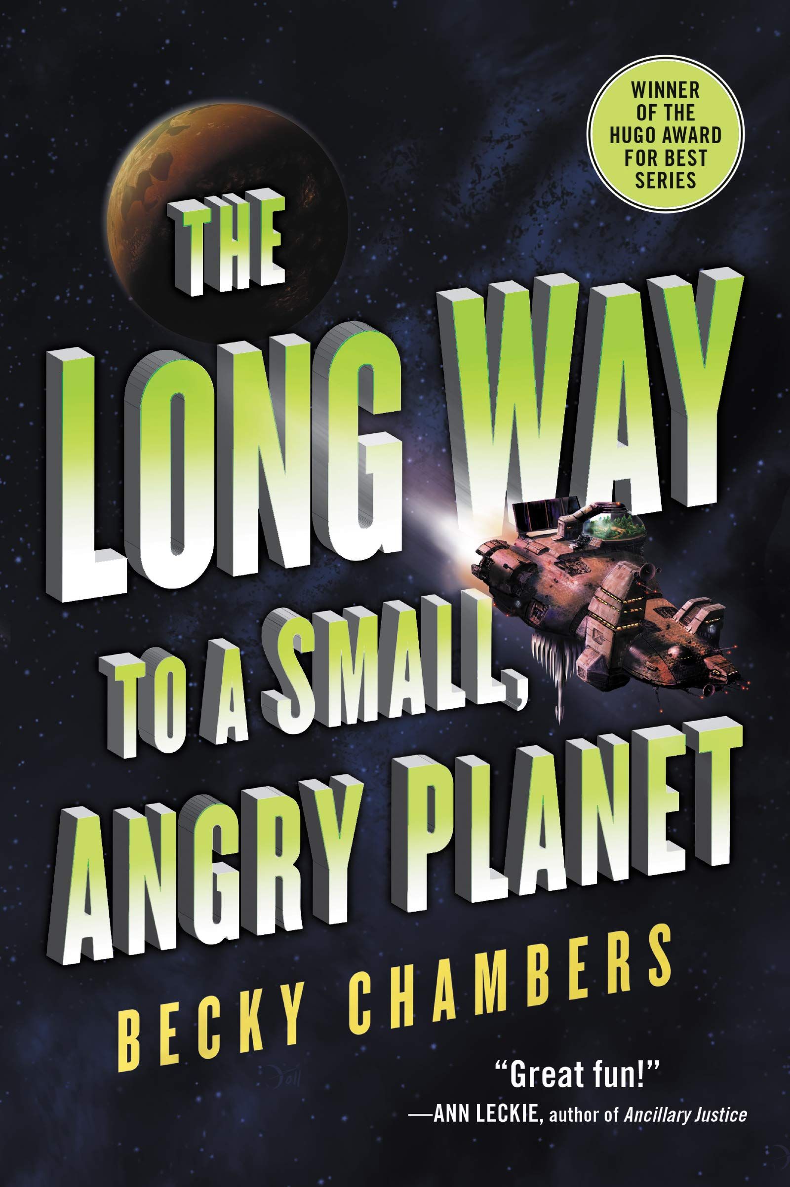 The Long Way to a Small, Angry Planet by Becky Chambers cover