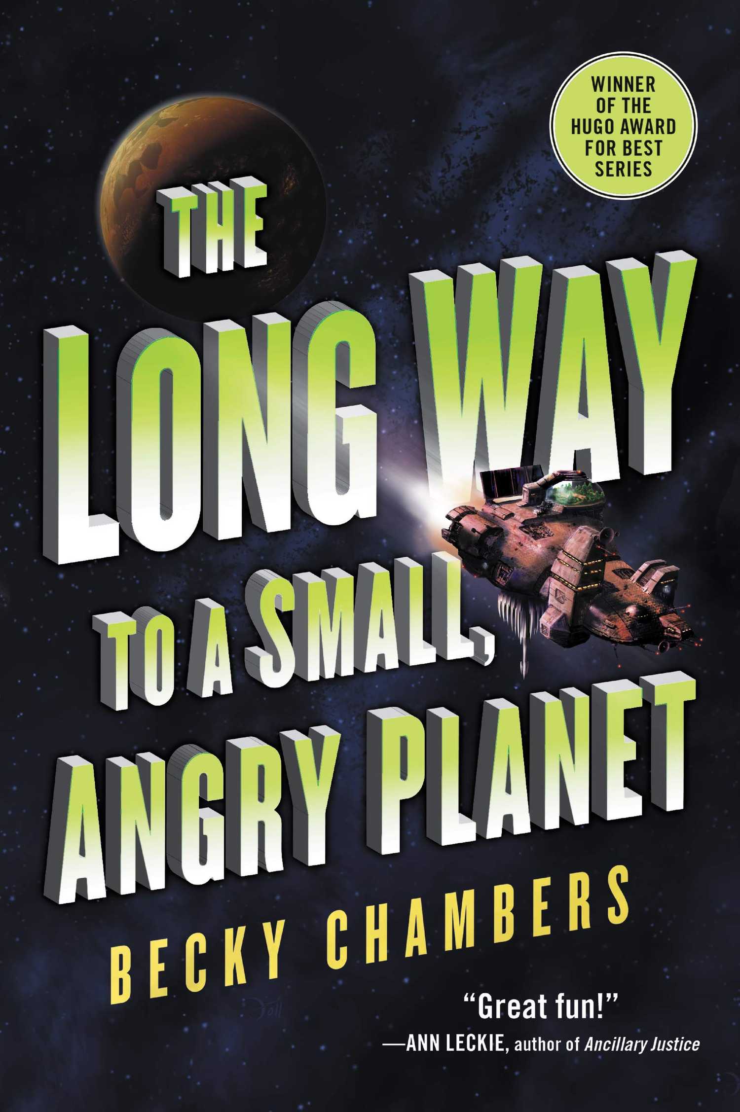 The Long Way to a Small, Angry Planet by Becky Chambers cover