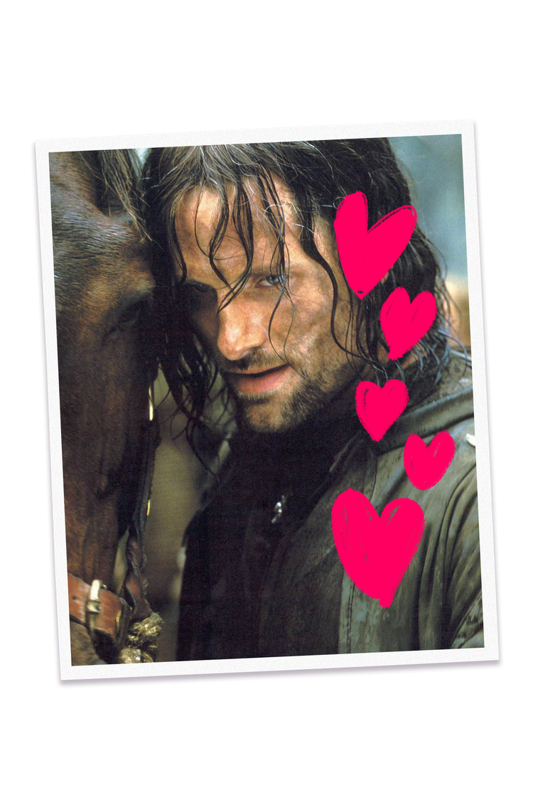 Photo of Viggo Mortensen as Aragorn in the Lord of the Rings movie trilogy