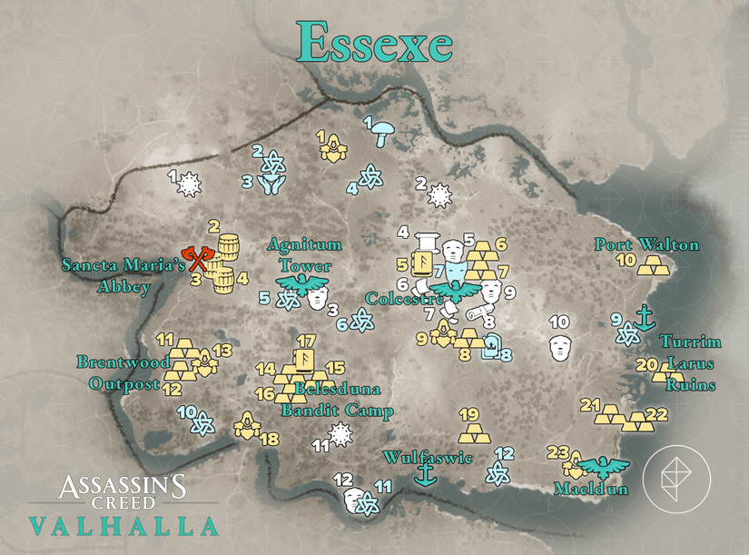 All Assassin’s Creed Valhalla Cent Wealth, Mysteries, and Artifacts ...