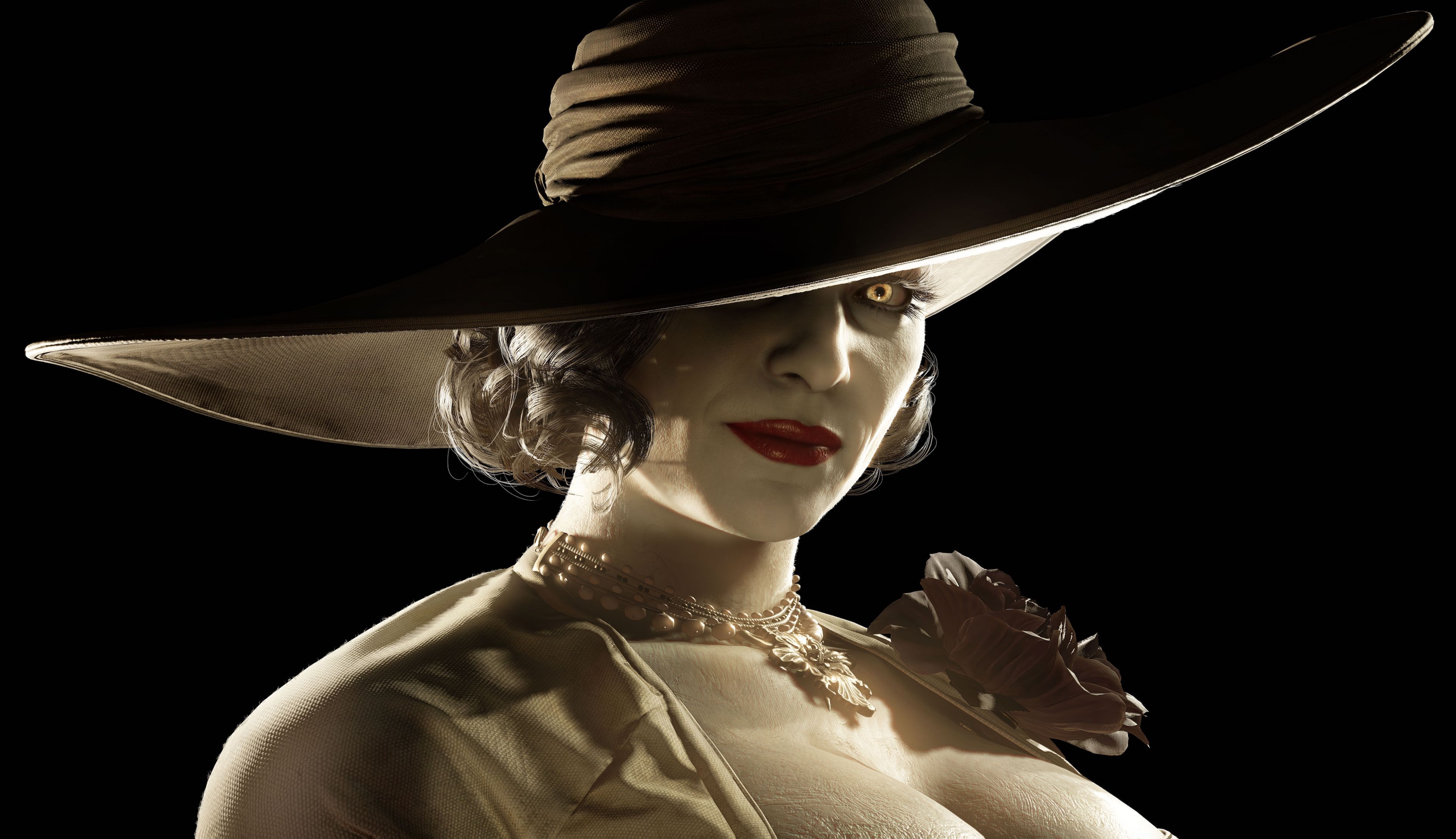 Artwork of Lady Dimitrescu from Resident Evil Village