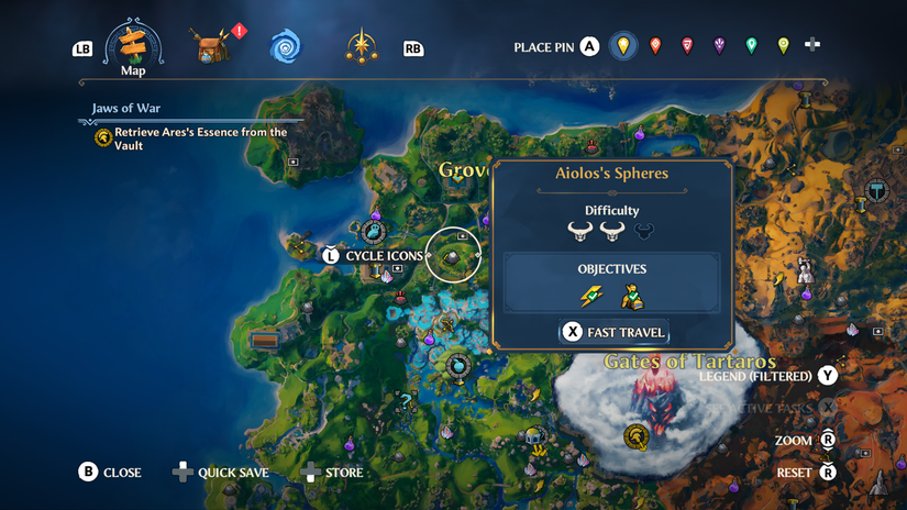 Immortals Fenyx Rising guide: Aiolos's Spheres Vault of Tartaros