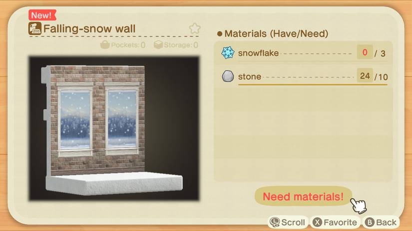 Animal Crossing: New Horizons winter Snowflake DIY recipe guide