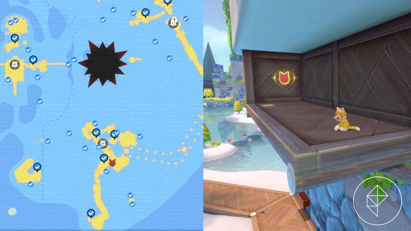 Scamper Shores Cat Shine Shard locations Bowser’s Fury guide