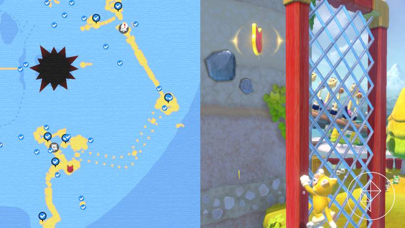 Scamper Shores Cat Shine Shard locations Bowser’s Fury guide
