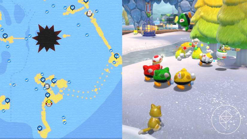 Find Captain Toad and the Toad Brigade in Bowser’s Fury guide