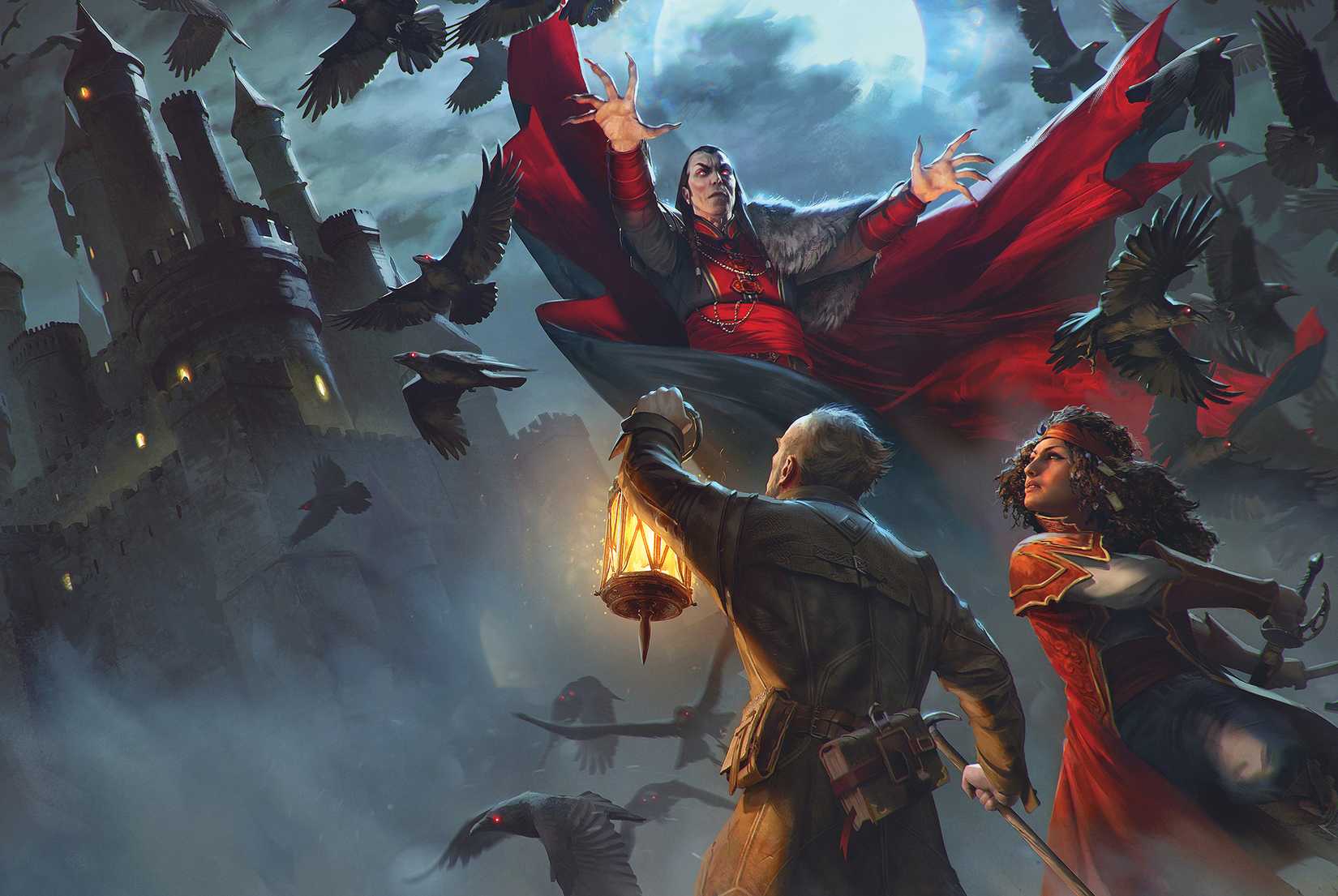 Van Richten and Esmerelda confront Strahd