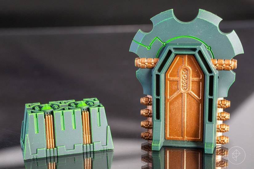 Terreno Kill Team Pariah Nexus Para Warhammer 40K - Escenario Necrones Con Puertas Y Laberinto