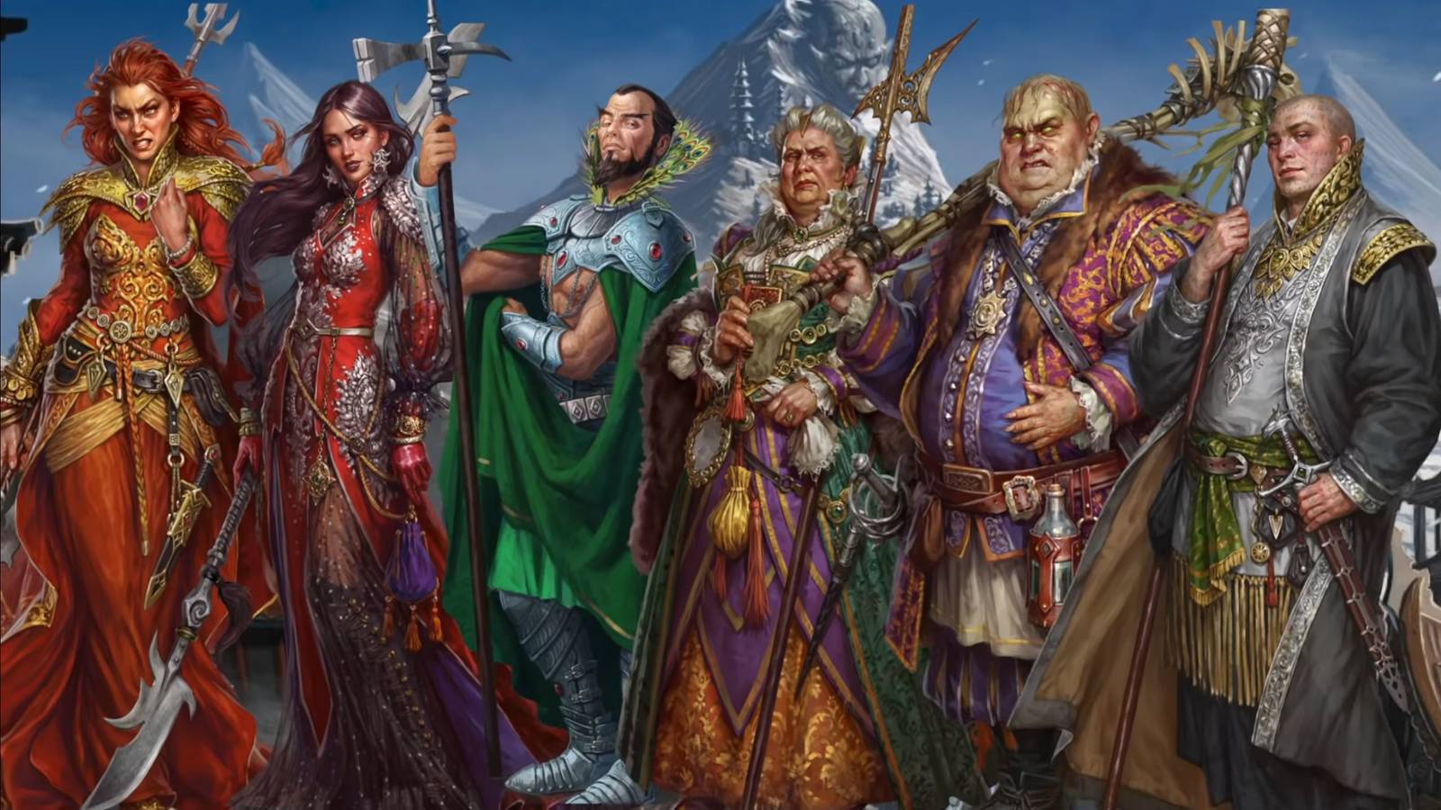 Pathfinder announces a new set of seven Runelords miniatures by WizKids