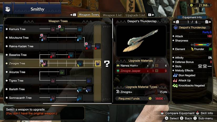How to craft new weapons and armor in Monster Hunter Rise