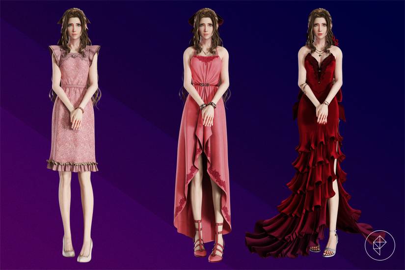 ff7 remake aerith red dress Aerith FFVII red dress