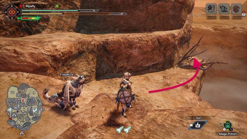 Monster Hunter Rise all Sandy Plains relic records locations and maps