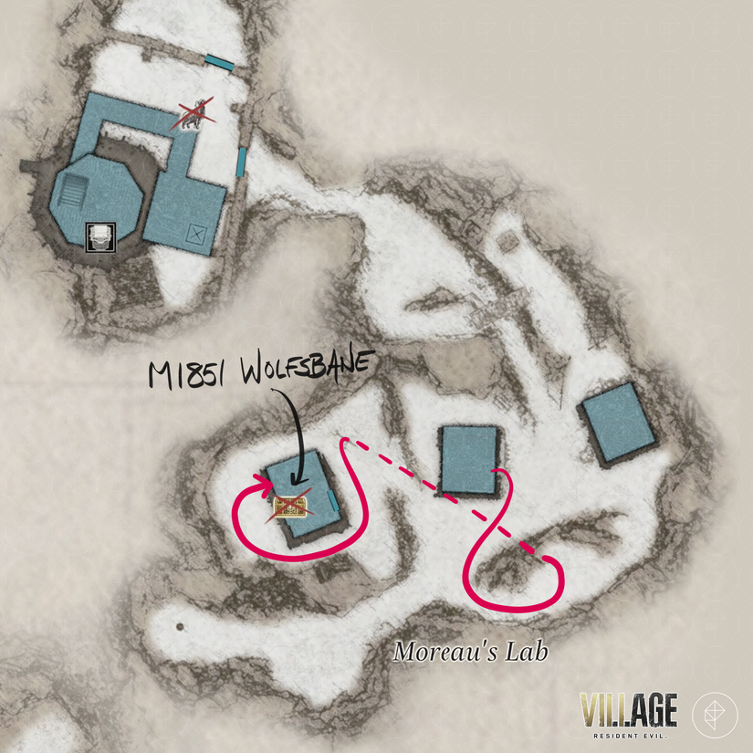 Resident Evil Village open mechanical doors and lower drawbridges