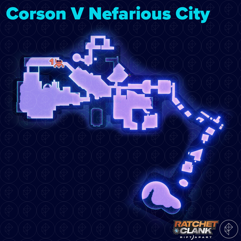 Ratchet & Clank: Rift Apart Corson V Nefarious City all collectibles