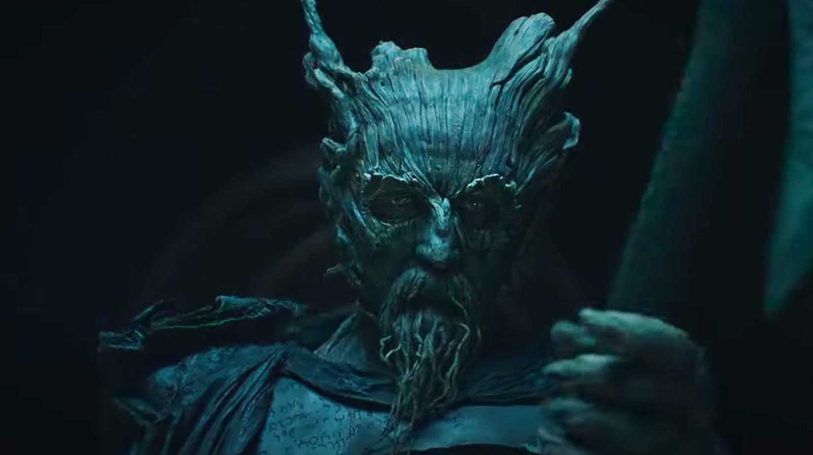 Ralph Ineson in full costume in The Green Knight