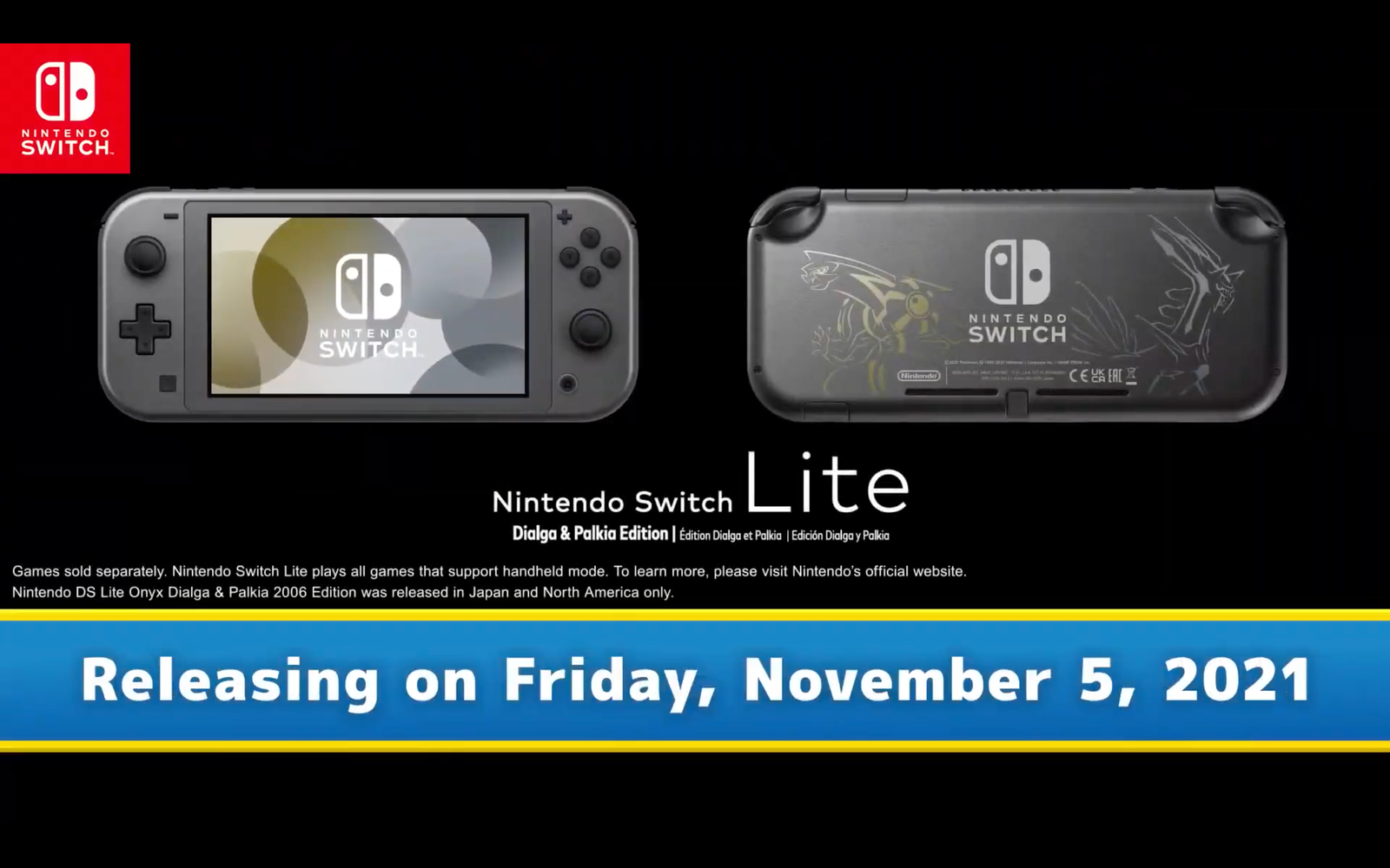 Nintendo Switch Lite ポケモン Nintendo Switch Lite Pokemon Dialga and Palika Console [NA