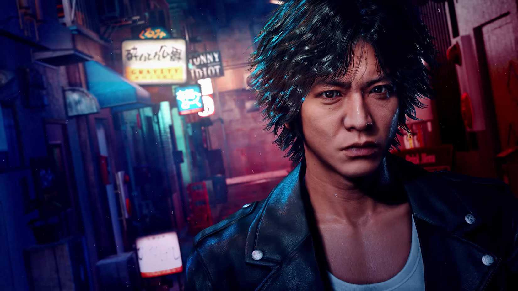 El protagonista de Lost Judgment, Takayuki Yagami, se encuentra en un callejón oscuro