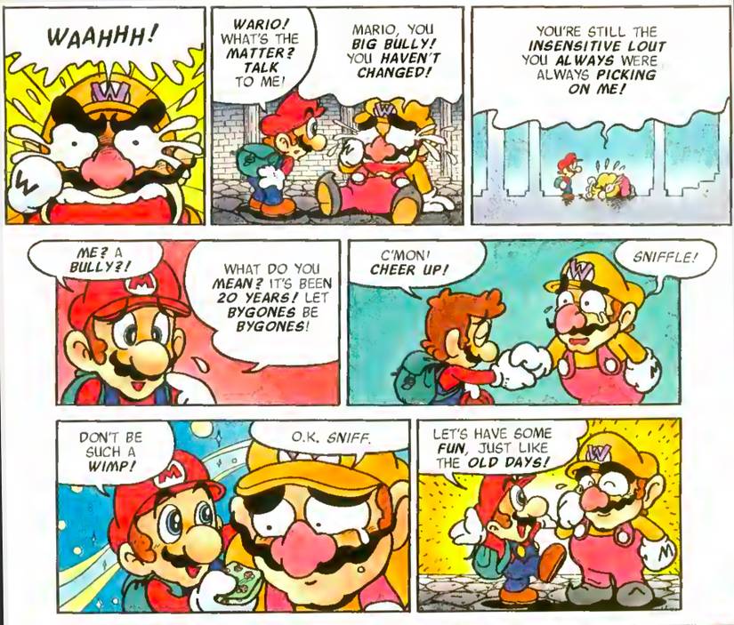 Wario’s history of being bullied by Mario