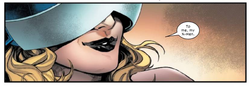 Emma saying “To me .. my X-Men” in Inferno #1