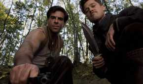 Eli Roth and Brad Pitt in Inglourious Basterds