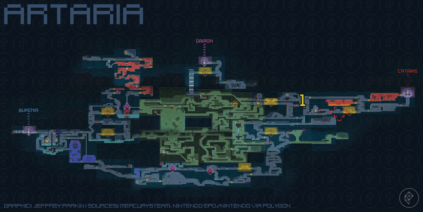 Metroid Dread Dairon walkthrough guide