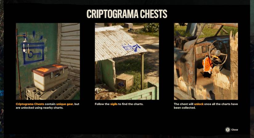 Criptograma Chest Far Cry 6 locations and maps