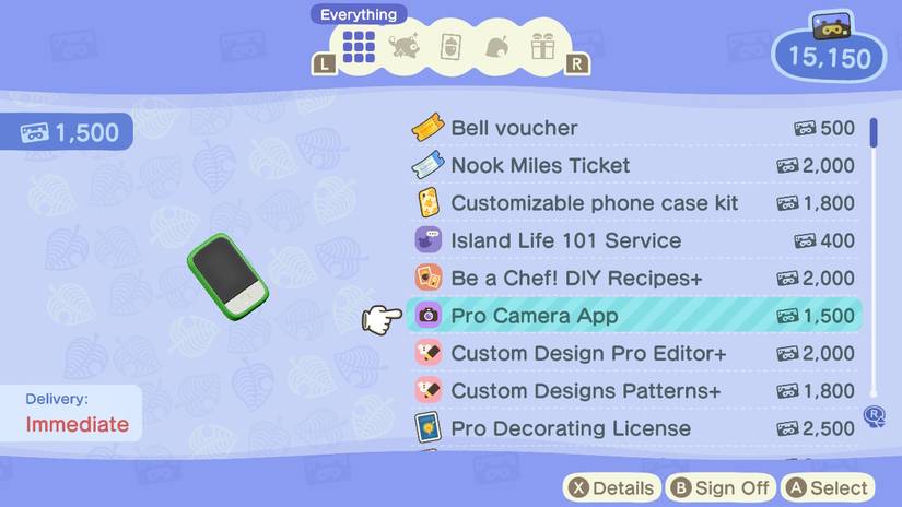 Pro Camera App – Animal Crossing: New Horizons new camera guide