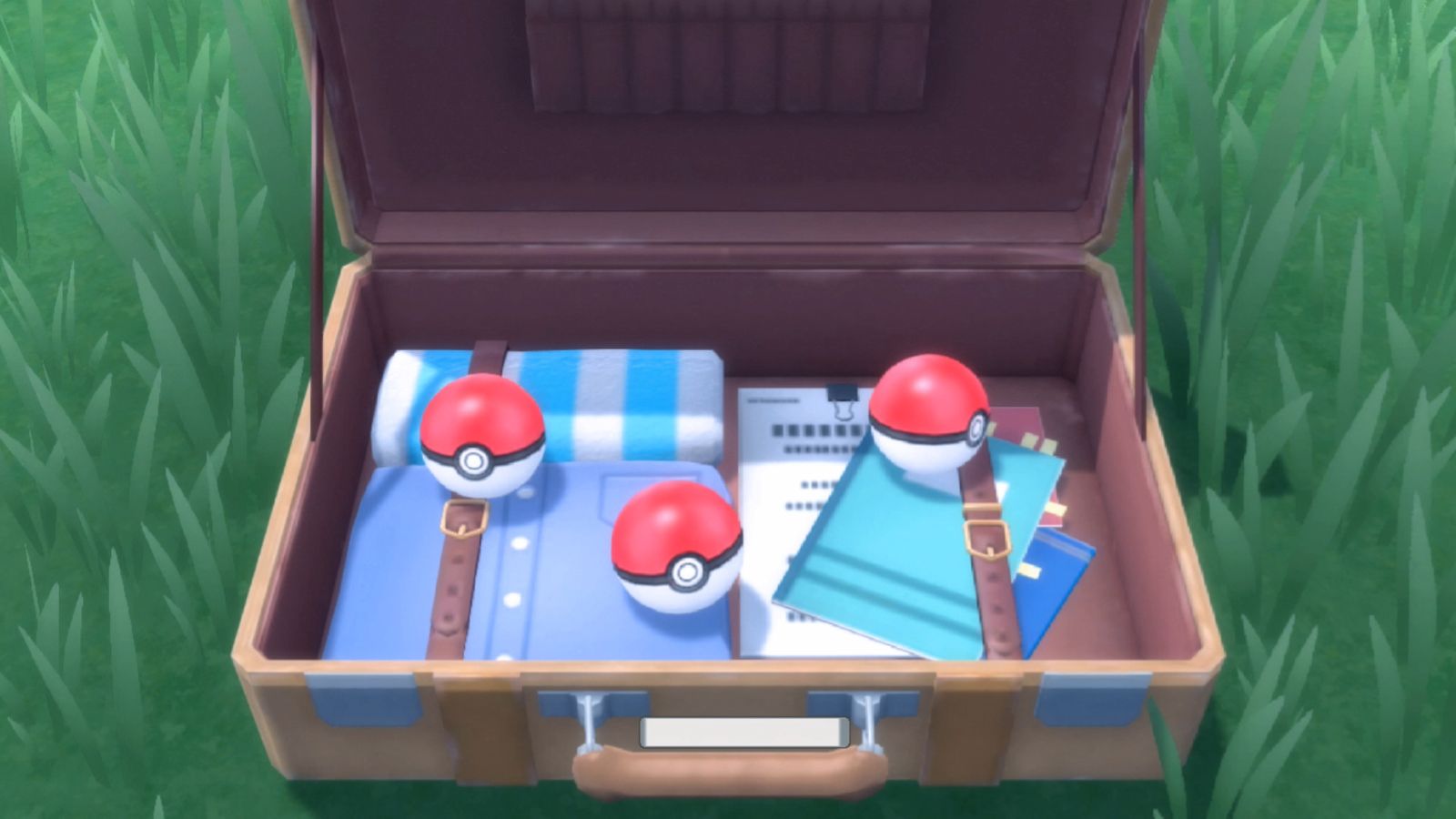 Three Pokéballs from Pokémon Brilliant Diamond and Pokémon Shining Pearl