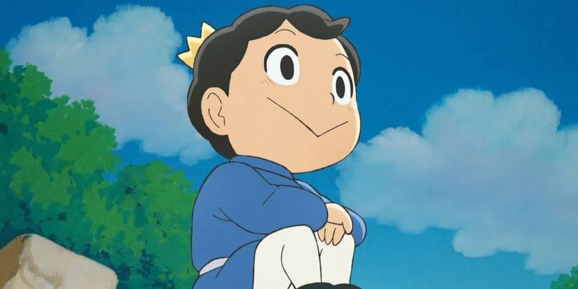 Bojji sitting contently on a stone ledge in Ranking of Kings.
