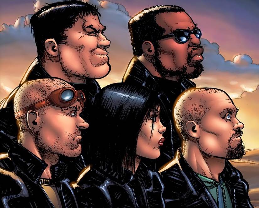 The cover art for issue #24 of The Boys comic, illustrating the original team dynamic.