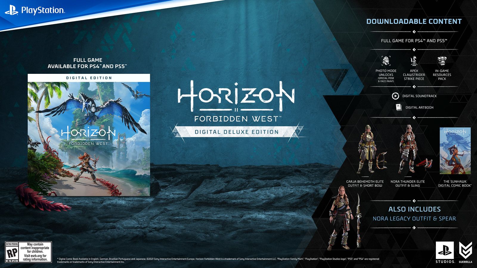 Pre-order Horizon Forbidden West Digital Deluxe and Collector's