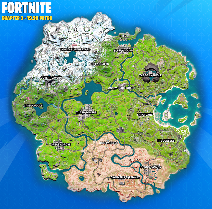 Itf Chapter 3 Map Fortnite map – Chapter 3 Season 1 Update Tilted Towers