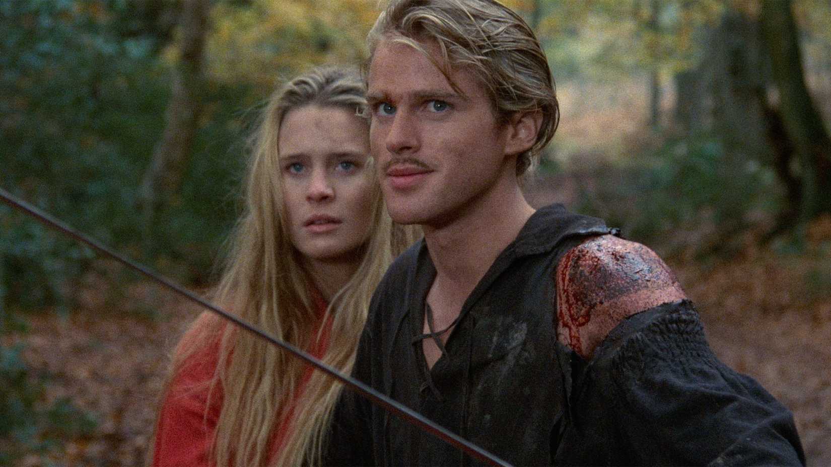 Westley (Cary Elwes) and Buttercup (Robin Wright) in The Princess Bride.
