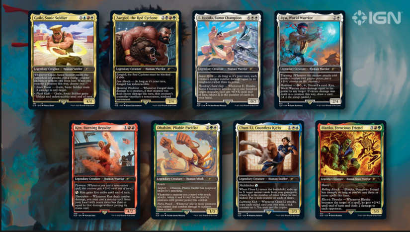 Magic: The Gathering's Street Fighter crossover cards revealed