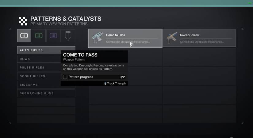 How to find Wellspring weapons, Tarnation, Come To Pass, and patterns ...