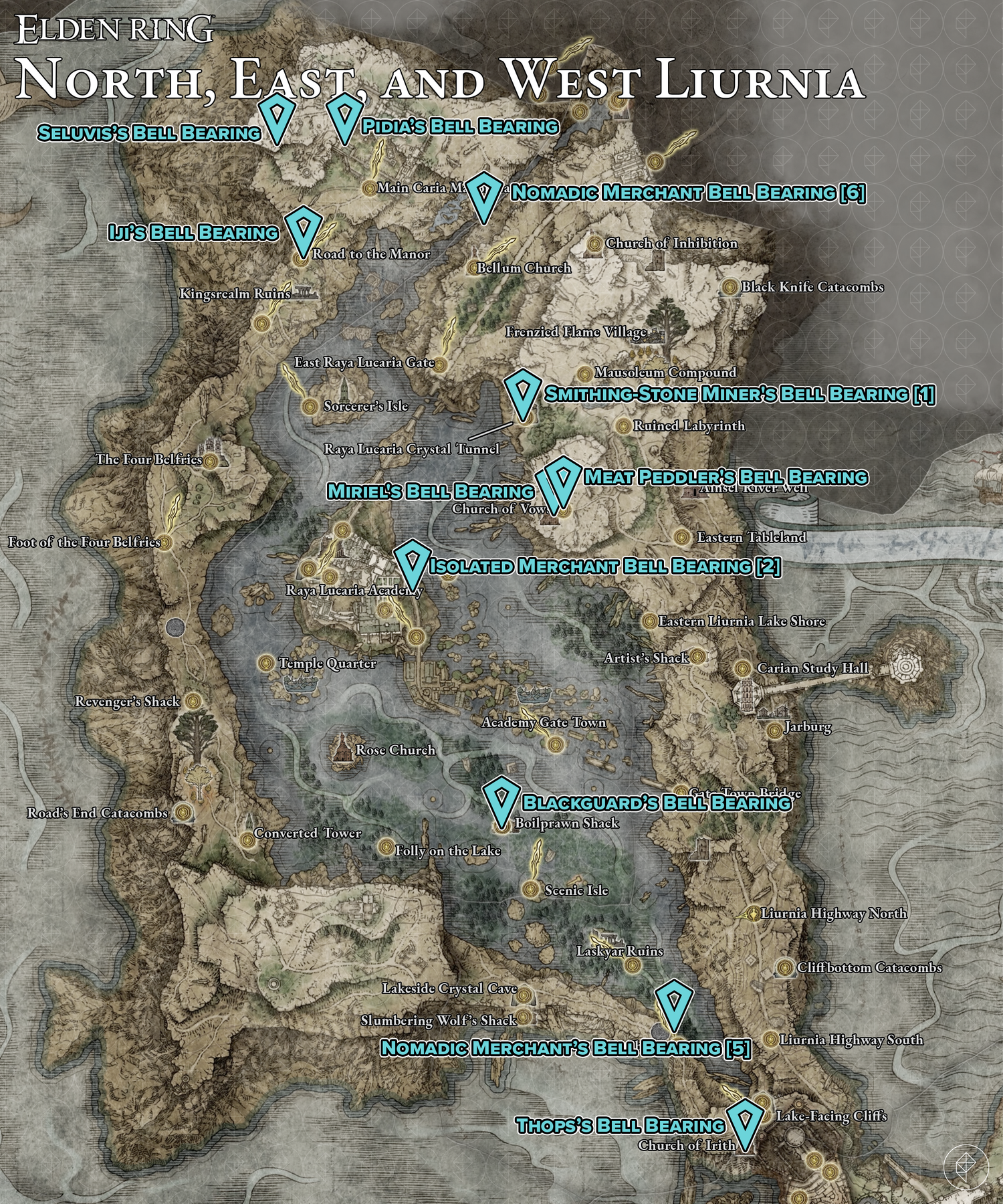 All bell bearing locations in Elden Ring