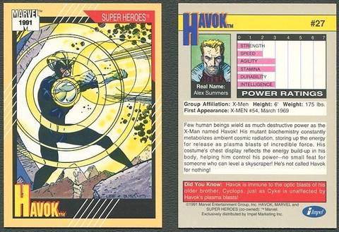 How '90s Marvel cards defined X-Men, Spider-Man, and Hulk's power levels