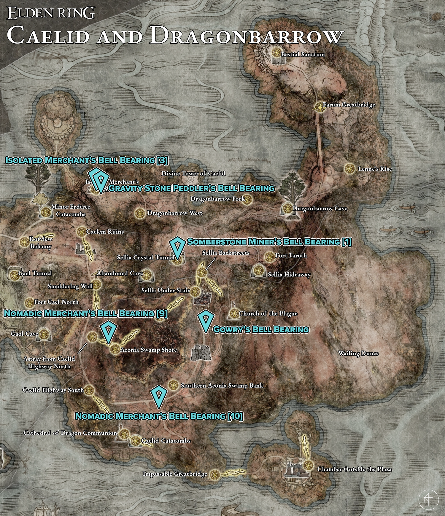 All bell bearing locations in Elden Ring