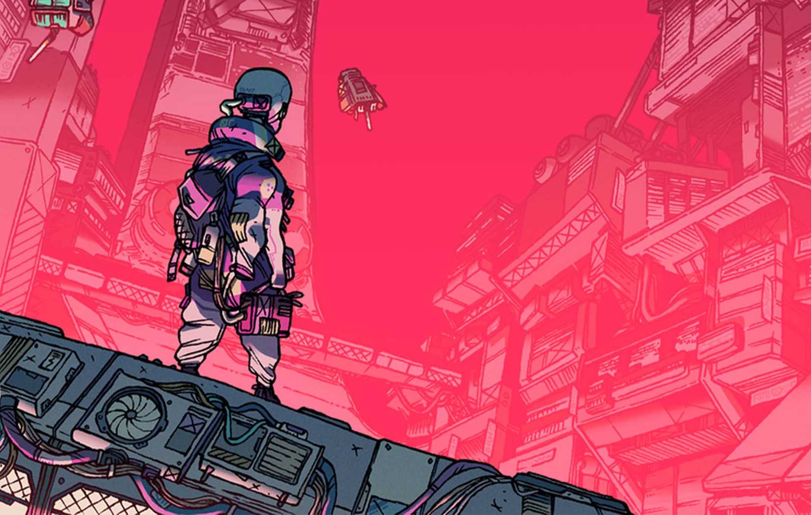 A Sleeper gazing at the stars in Citizen Sleeper