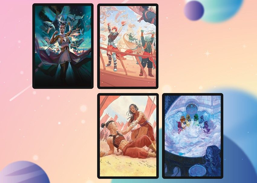 mtg lgbt cards Playmat - Trading Card Games Magic the Gathering Pride Commander