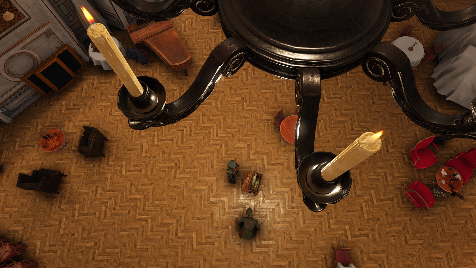 Crush Kummler with a chandelier Sniper Elite 5 kill list challenge