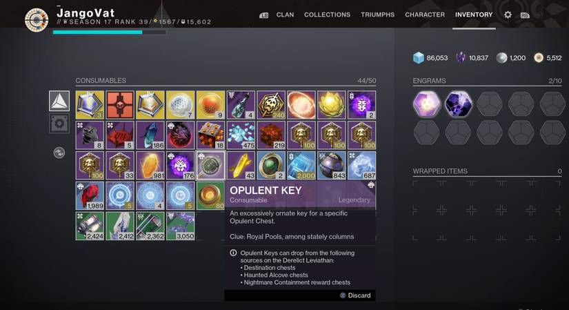Key Haunted Chest Destiny 2: Season of the Haunted Opulent key and chest locations guide