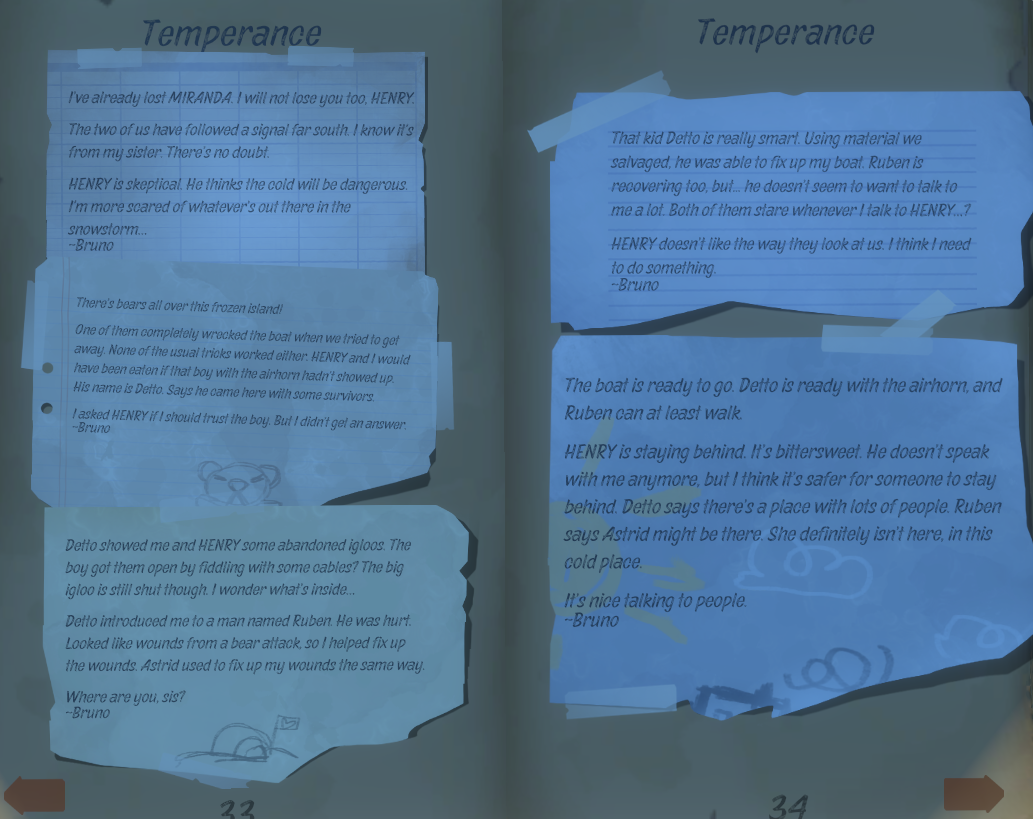 Raft guide: Temperance note locations